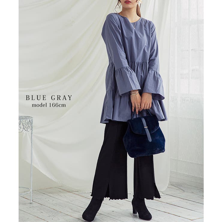 トップス チュニック 長袖[品番：GW000003662]｜Growing Rich