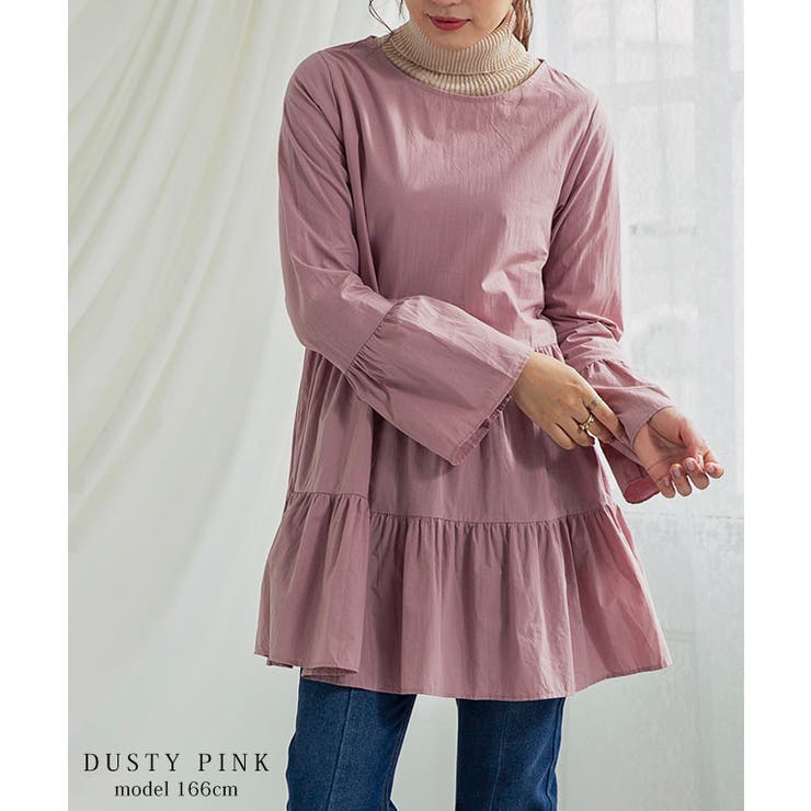 トップス チュニック 長袖[品番：GW000003662]｜Growing Rich
