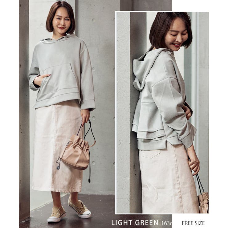 トップス パーカー フリル[品番：GW000003983]｜Growing Rich（グロー