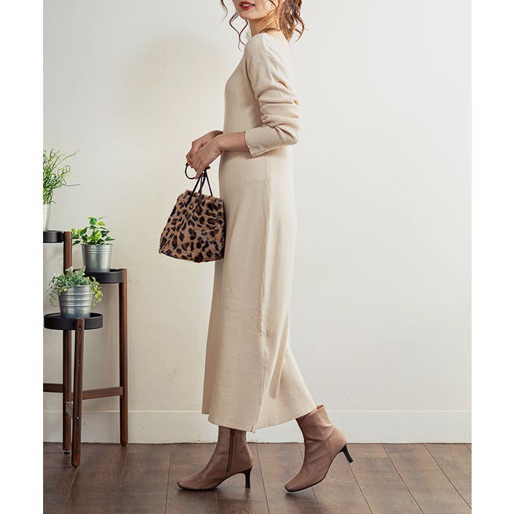 ワンピース ニットワンピース ロング[品番：GW000003978