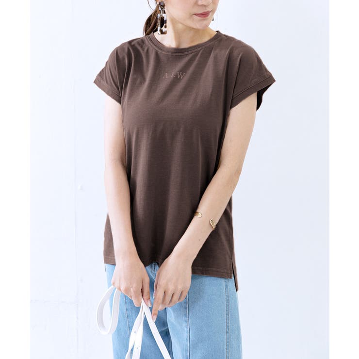 ブラウン | トップス Tシャツ レディース | Growing Rich