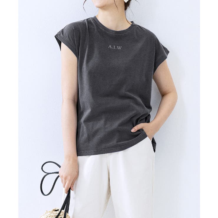 チャコール | トップス Tシャツ レディース | Growing Rich