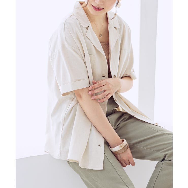 リネン シャツ 半袖 品番 Gw Growing Rich グローウィングリッチ のレディース ファッション通販 Shoplist ショップリスト