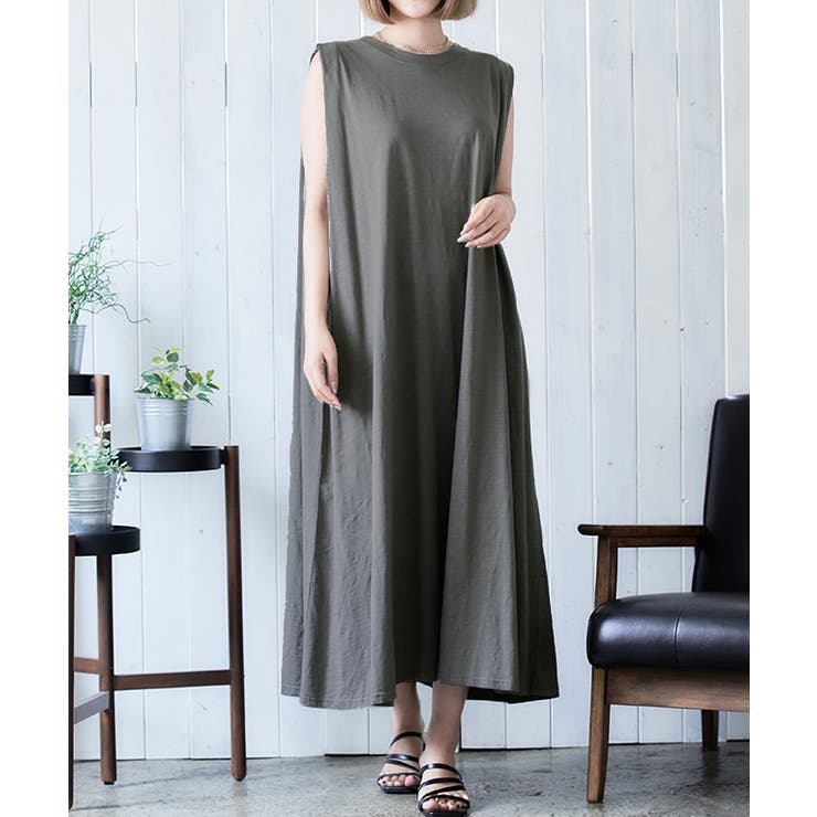 チャコール | ワンピース 夏 レディース | Growing Rich