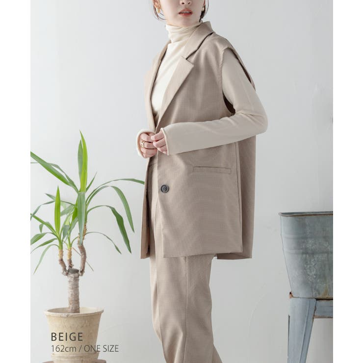 トップス ベスト ジレ | Growing Rich | 詳細画像3 