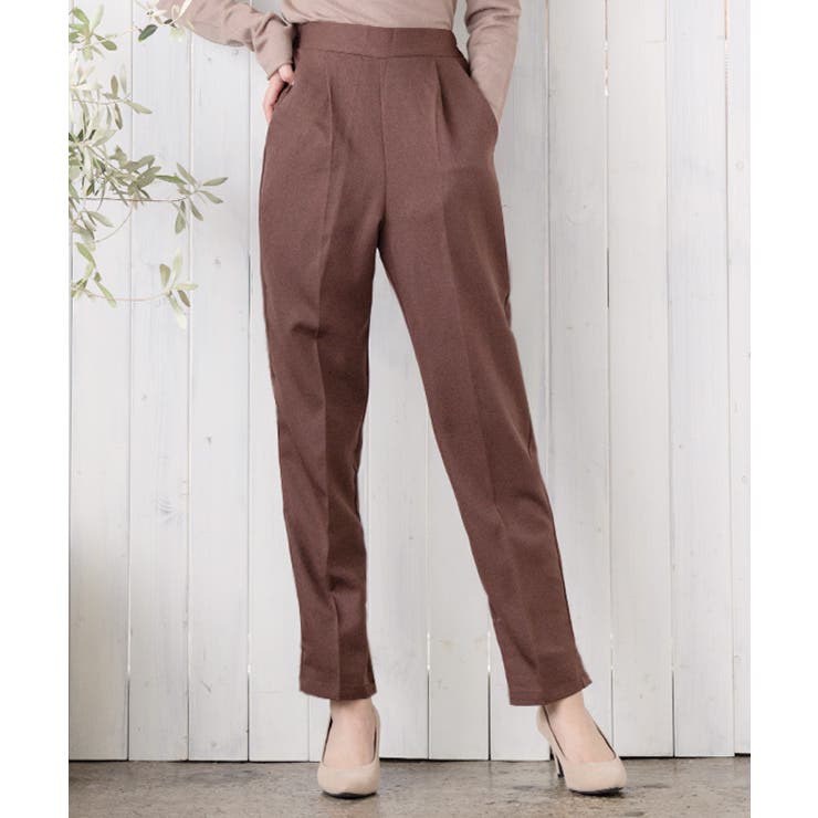 ブラウン | センタープレスパンツ パンツ テーパード | Growing Rich