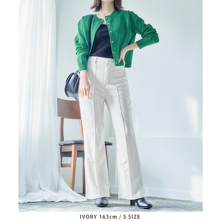 カラーソフトフレアパンツ S M[品番：GW000004219]｜Growing