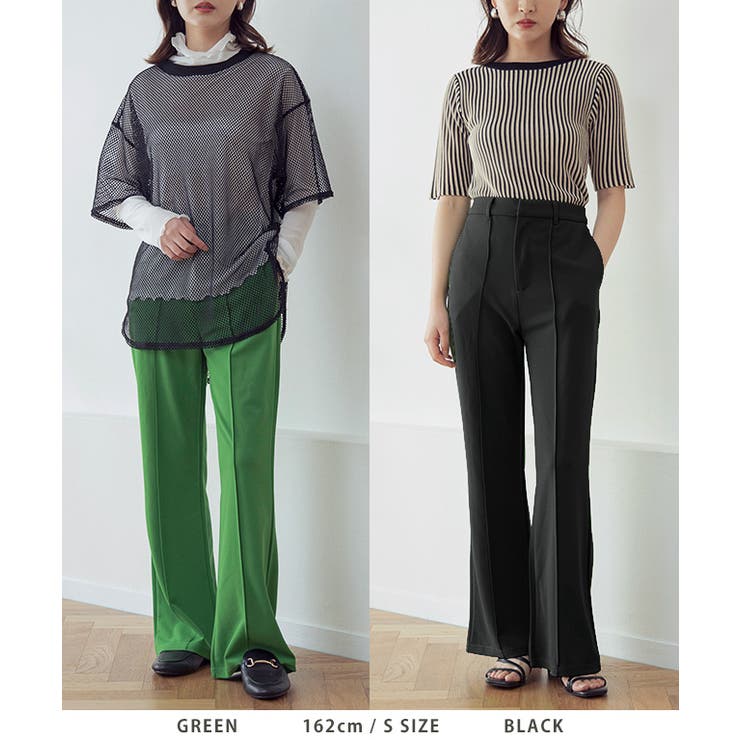 カラーソフトフレアパンツ S M[品番：GW000004219]｜Growing