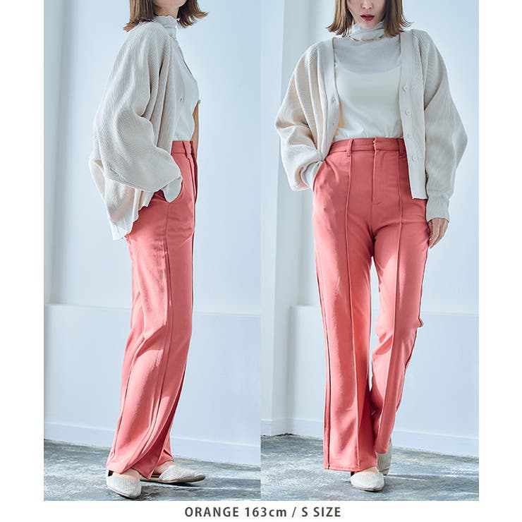 カラーソフトフレアパンツ S M[品番：GW000004219]｜Growing