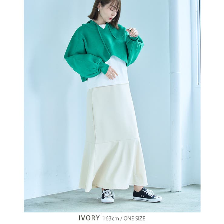 ポンチマーメイドスカート マーメイドスカート ポンチ素材 | Growing Rich | 詳細画像9 