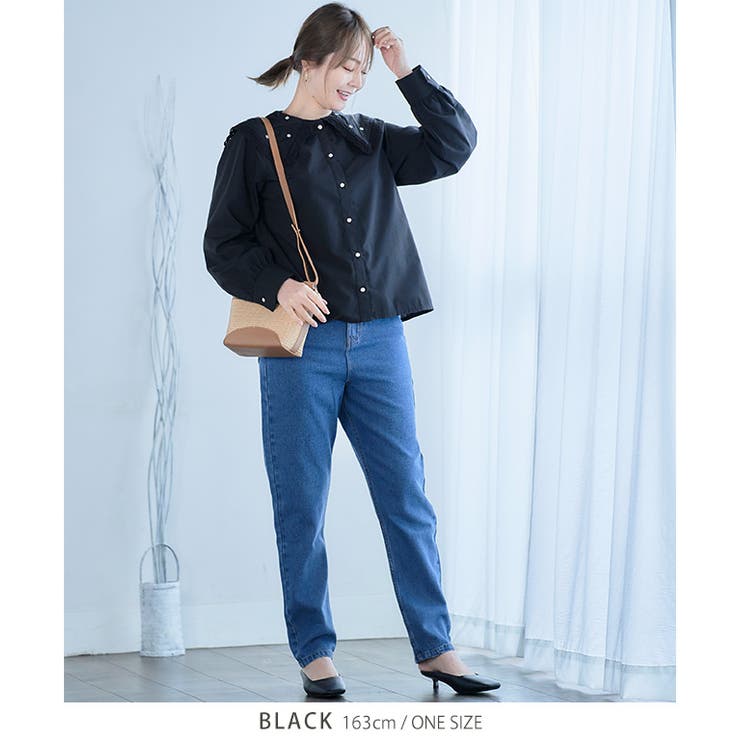 ビックカラーディジー花刺繍ブラウス ビックカラー ブラウス | Growing Rich | 詳細画像7 