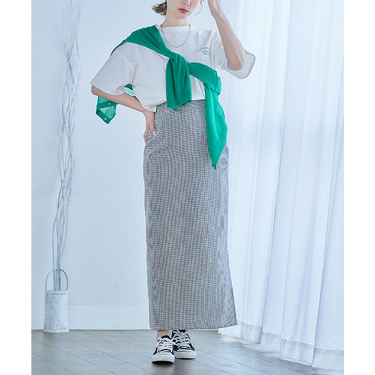 天竺カラープリントゆるTシャツ トップス tシャツ | Growing Rich | 詳細画像10 