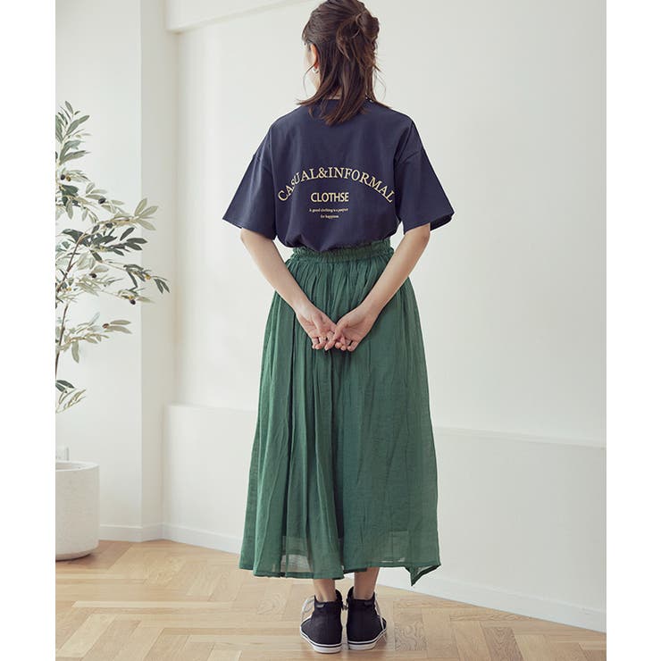 天竺カラープリントゆるTシャツ トップス tシャツ | Growing Rich | 詳細画像5 