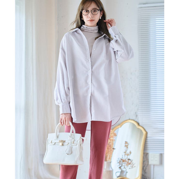 ストライプシャツ シャツ ストライプ | Growing Rich | 詳細画像5 