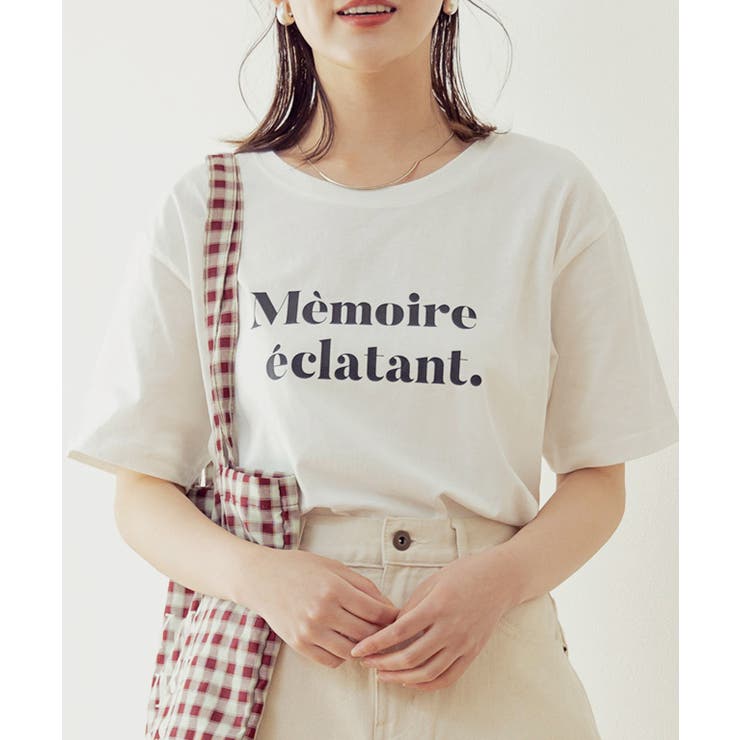 オフホワイト | ロゴプリントTシャツ tシャツ レディース | Growing Rich