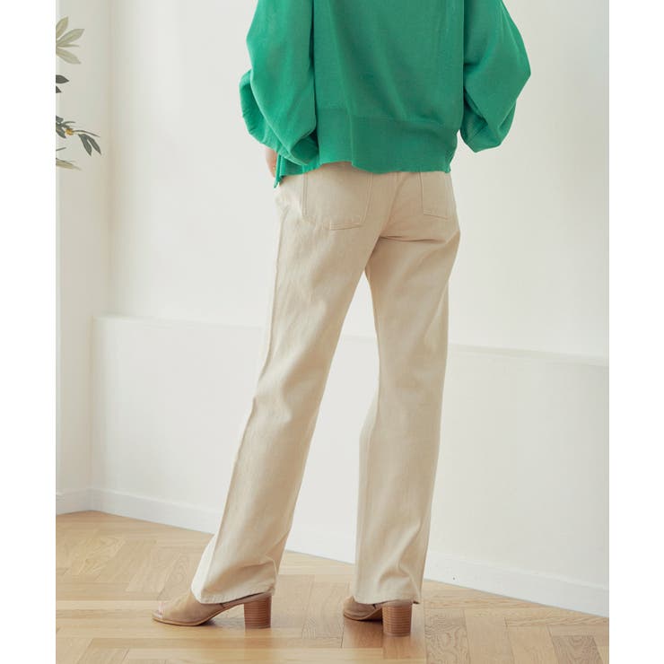 センタープレスセミフレアデニム デニム レディース | Growing Rich | 詳細画像6 