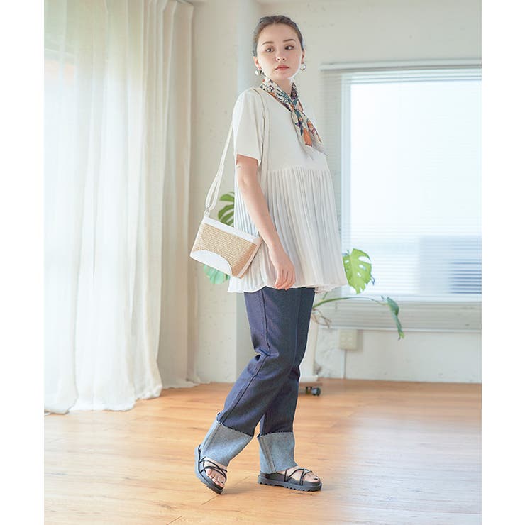 切替シフォンプリーツブラウス レディース シャツ | Growing Rich | 詳細画像10 