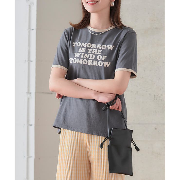 配色ロゴTシャツ トップス ロゴtシャツ | Growing Rich | 詳細画像9 