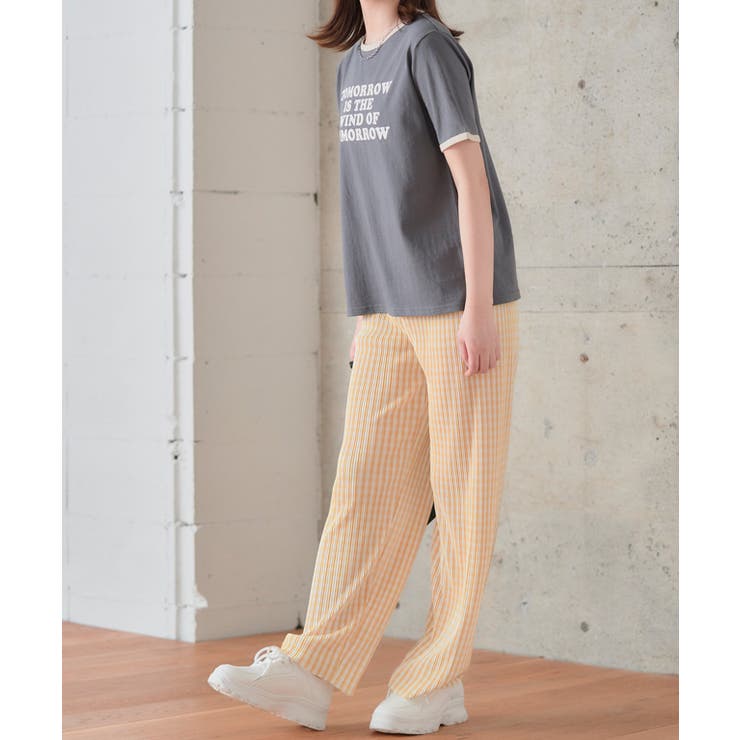 配色ロゴTシャツ トップス ロゴtシャツ | Growing Rich | 詳細画像10 