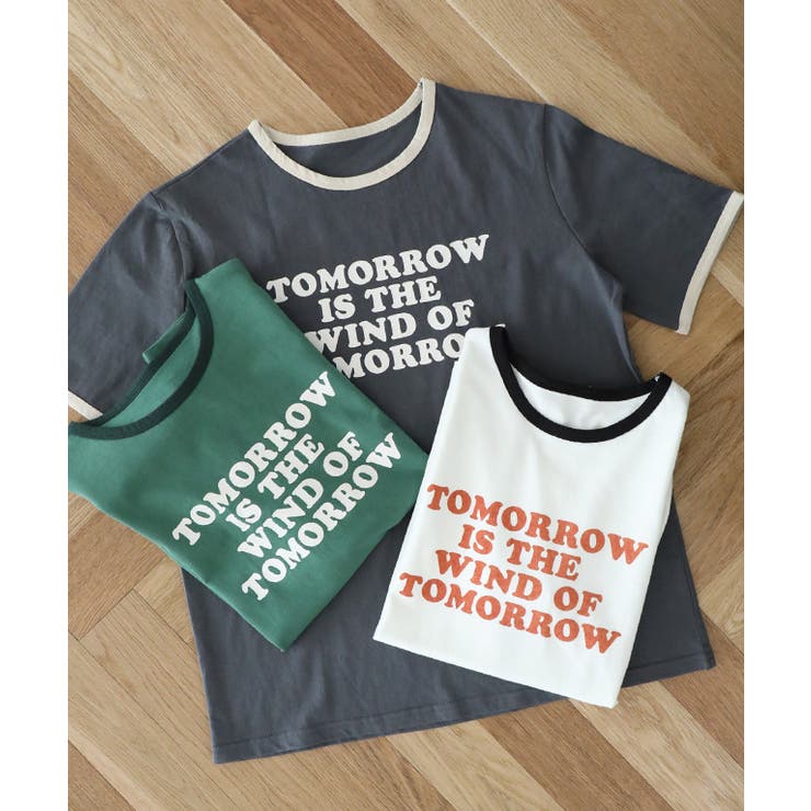 配色ロゴTシャツ トップス ロゴtシャツ | Growing Rich | 詳細画像4 