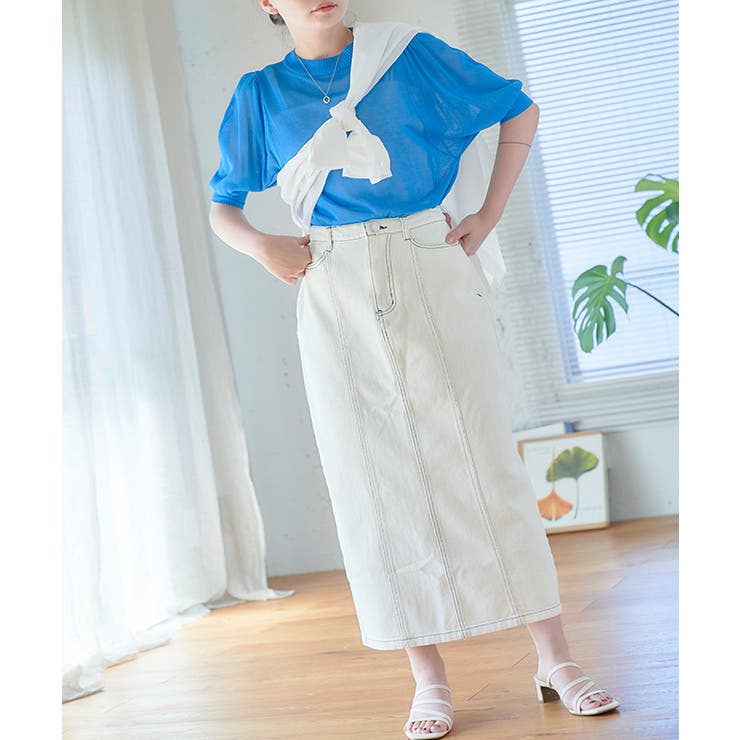 STYLEMIXER | シアーコードニットトップ (ニット ) |SHEL'TTER