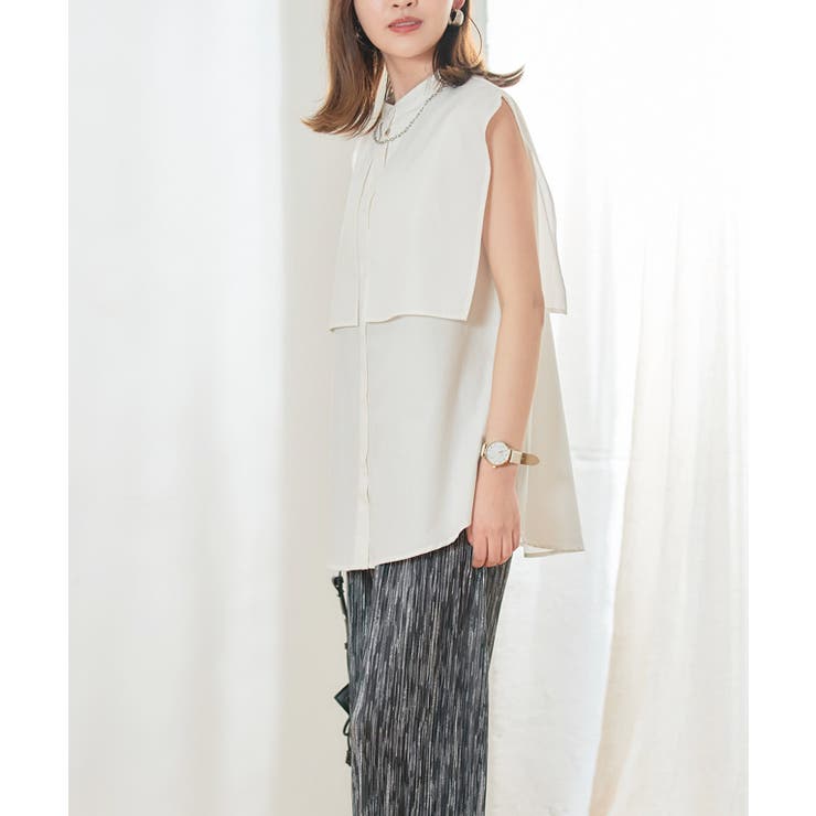 ケープノースリブラウス トップス ブラウス | Growing Rich | 詳細画像10 