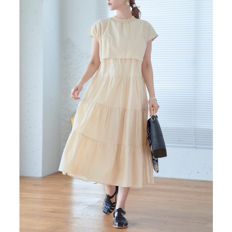 切替シャギーネックワンピース ワンピース ロング | Growing Rich | 詳細画像10 