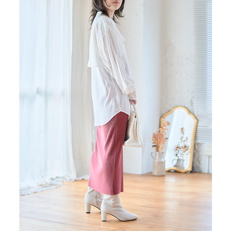 ケープカラーラッフルデザインシャツ トップス ブラウス | Growing Rich | 詳細画像11 