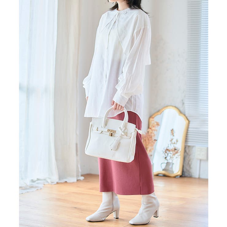 ケープカラーラッフルデザインシャツ トップス ブラウス | Growing Rich | 詳細画像5 