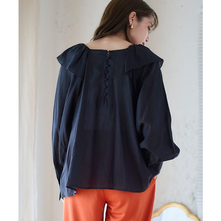 フリル襟ブラウス トップス ブラウス | Growing Rich | 詳細画像2 