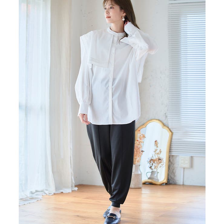 梯子レースケープシャツ トップス シャツ | Growing Rich | 詳細画像2 