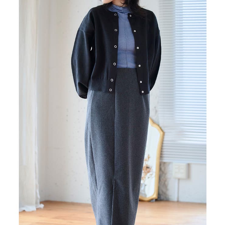 スナップボタンニットカーディガン トップス カーディガン | Growing Rich | 詳細画像3 