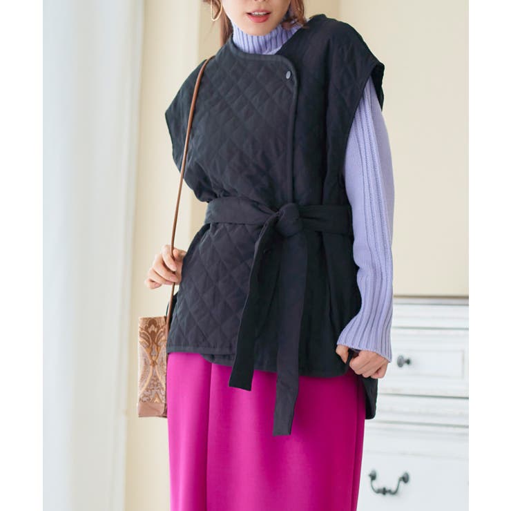 キルティング ベスト レディース | Growing Rich | 詳細画像15 