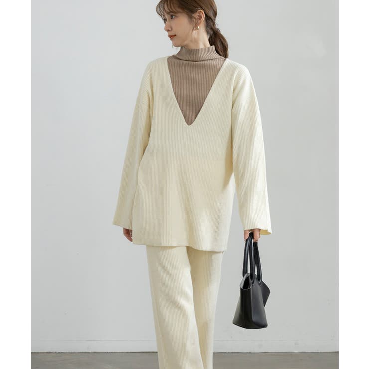 ハイネックリブニット ニット レディース | Growing Rich | 詳細画像10 