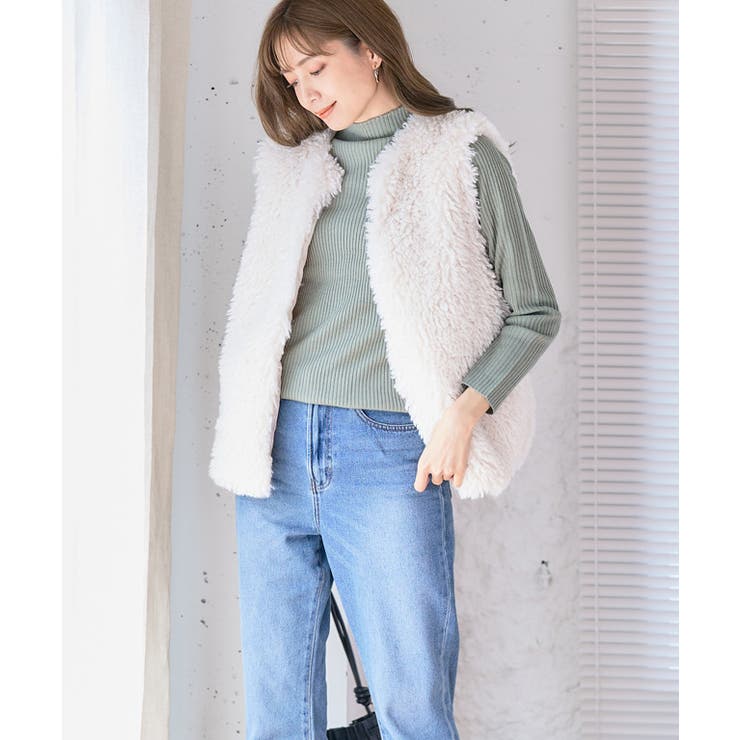 ハイネックリブニット ニット レディース | Growing Rich | 詳細画像17 