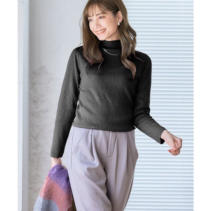 ハイネックリブニット ニット レディース | Growing Rich | 詳細画像6 
