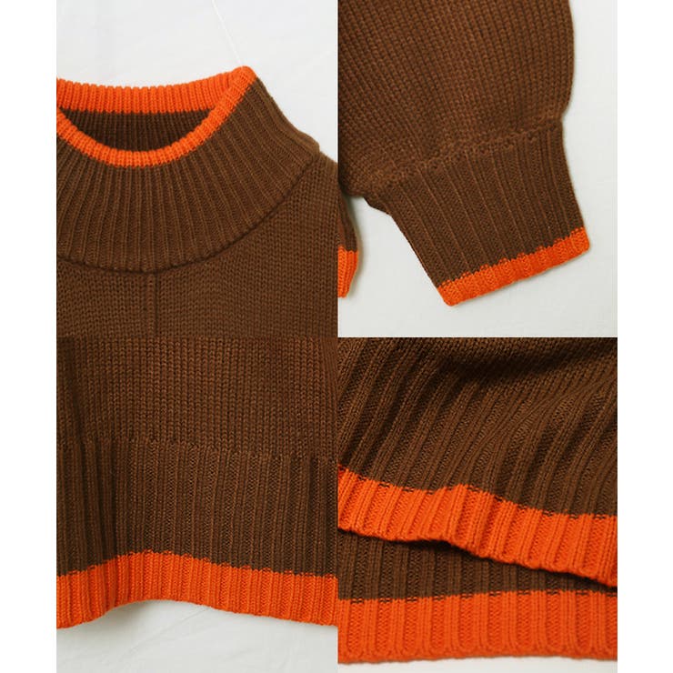 ハイネックアウトリンキングニット ニット レディース | Growing Rich | 詳細画像16 