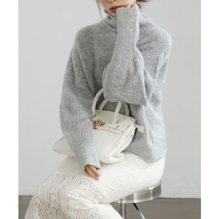 ランタンスリーブハイネックニット ニット レディース | Growing Rich | 詳細画像10 