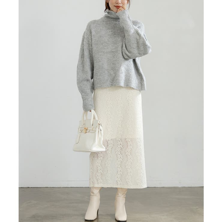 ランタンスリーブハイネックニット ニット レディース | Growing Rich | 詳細画像11 