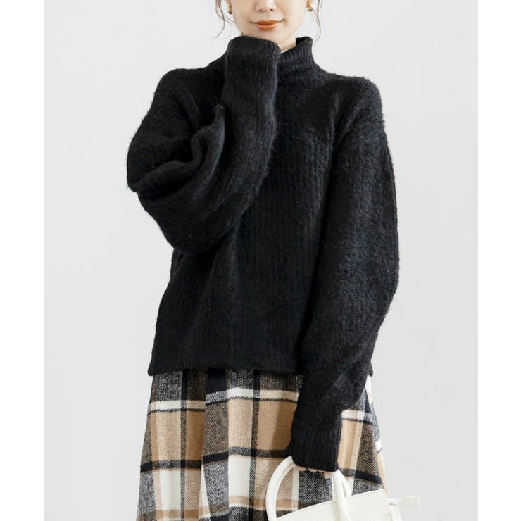 ランタンスリーブハイネックニット ニット レディース | Growing Rich | 詳細画像12 