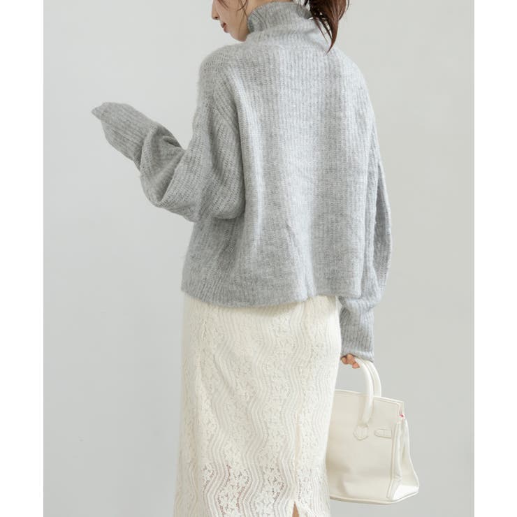 ランタンスリーブハイネックニット ニット レディース | Growing Rich | 詳細画像5 