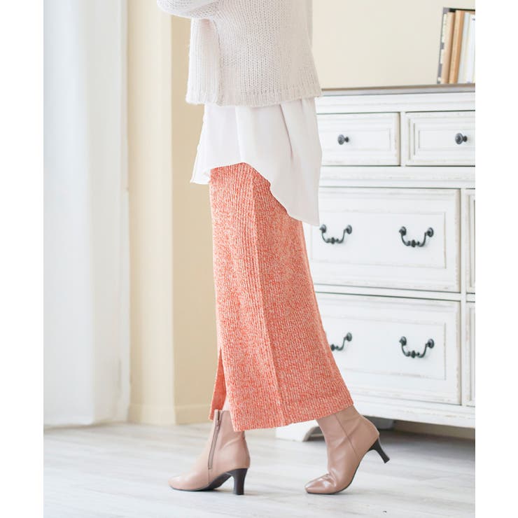 MIXニットナロースカート ニットスカート ナロースカート | Growing Rich | 詳細画像9 