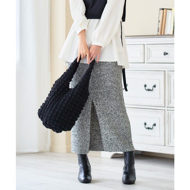 MIXニットナロースカート ニットスカート ナロースカート | Growing Rich | 詳細画像5 