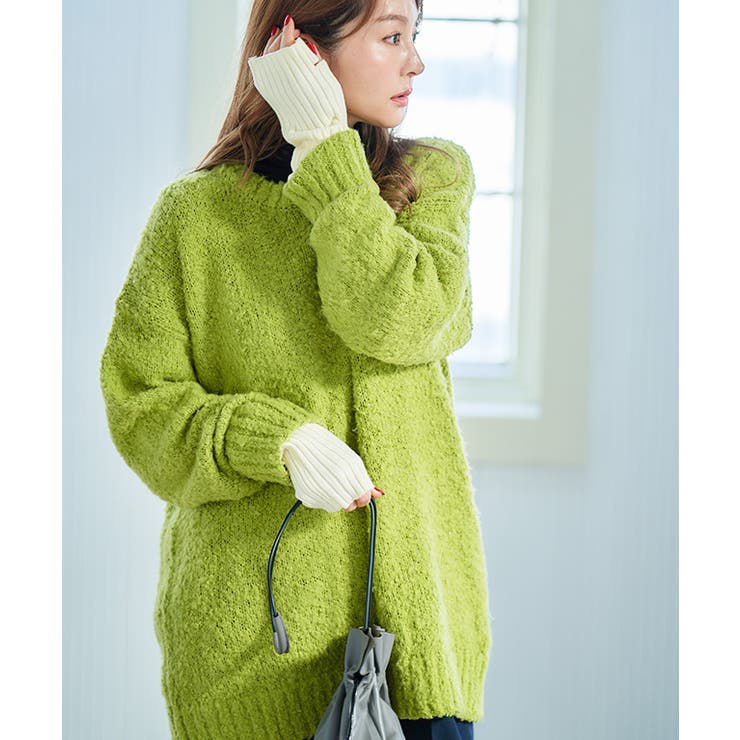 SHRUNK-KNIT ARM COVER / RED / シュリンクニットアームカバー | シープ / SHEEP | kotohayokozawa