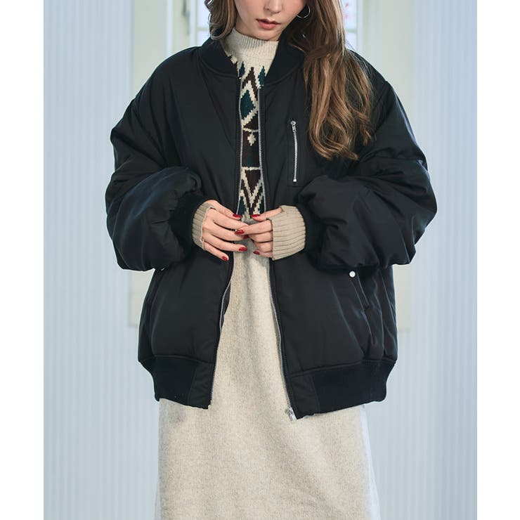 nonnative - nonnative 14AW スタンドカラー中綿ブルゾン MA-1の