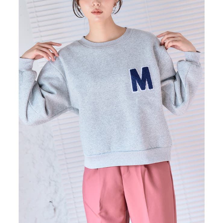 裏起毛 イニシャル サガラ刺繍 | Growing Rich | 詳細画像4 