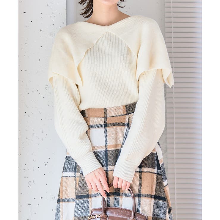 アイボリー | アルパカタッチ ビッグカラー 秋冬 | Growing Rich