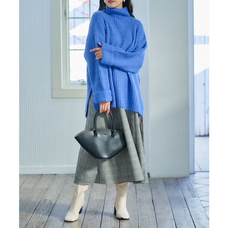 シャギーハイネックチュニック ニット レディース | Growing Rich | 詳細画像11 