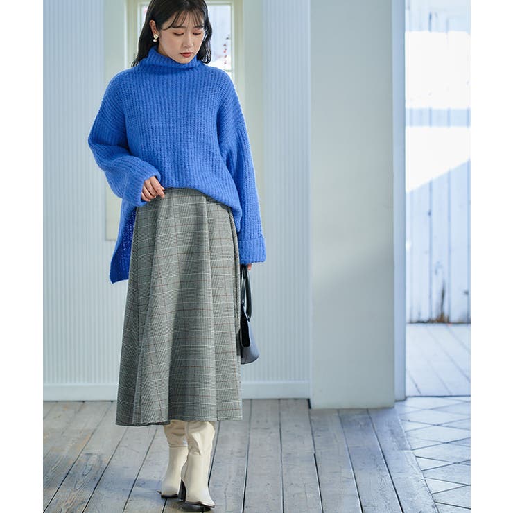 シャギーハイネックチュニック ニット レディース | Growing Rich | 詳細画像14 