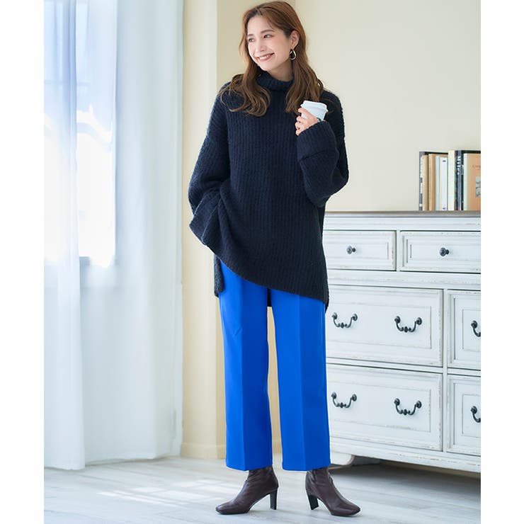 シャギーハイネックチュニック ニット レディース | Growing Rich | 詳細画像16 